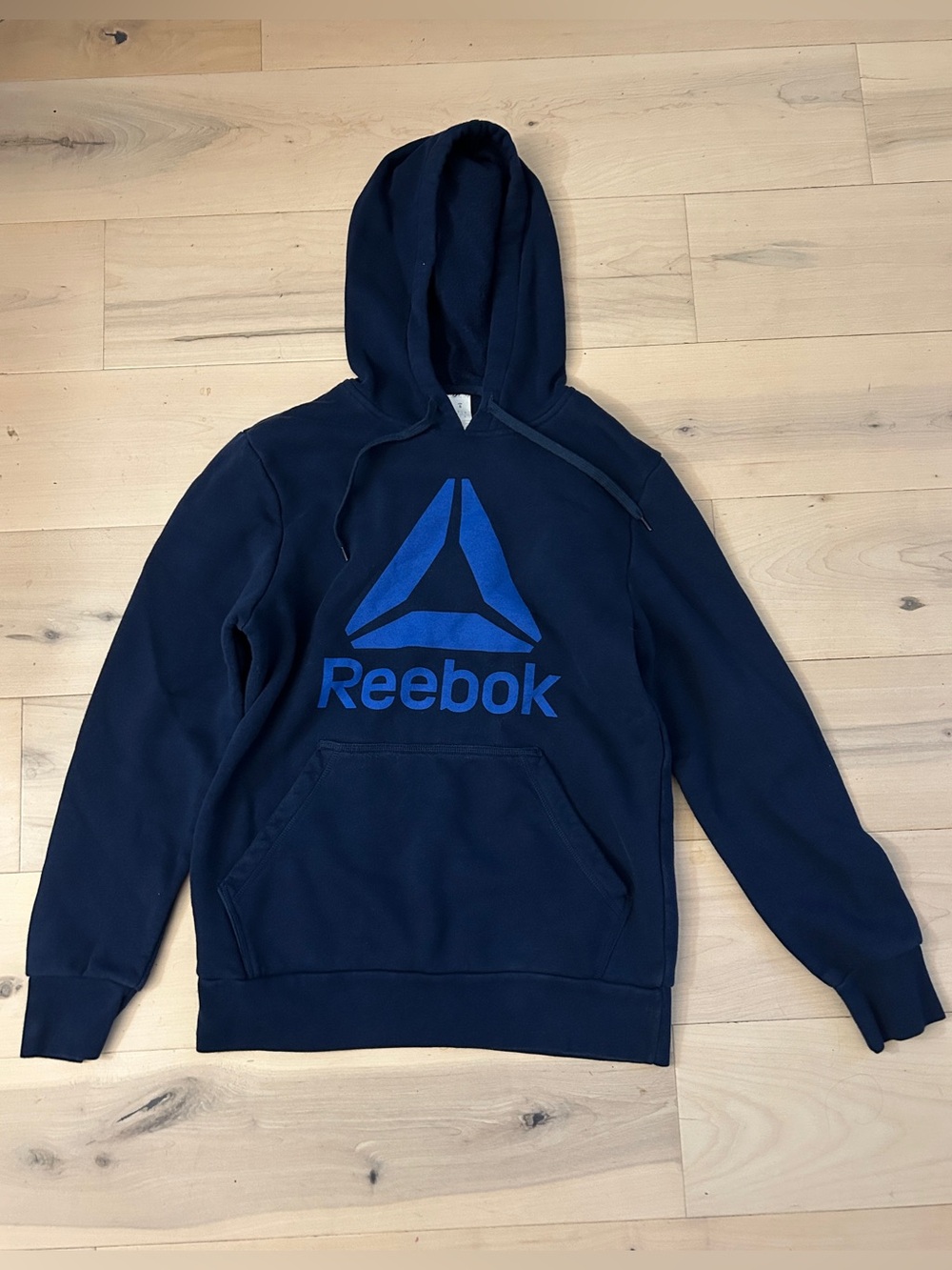 Reebok Hoodie Sweatshirt Navy Blue Small - Picture 9 of 9
